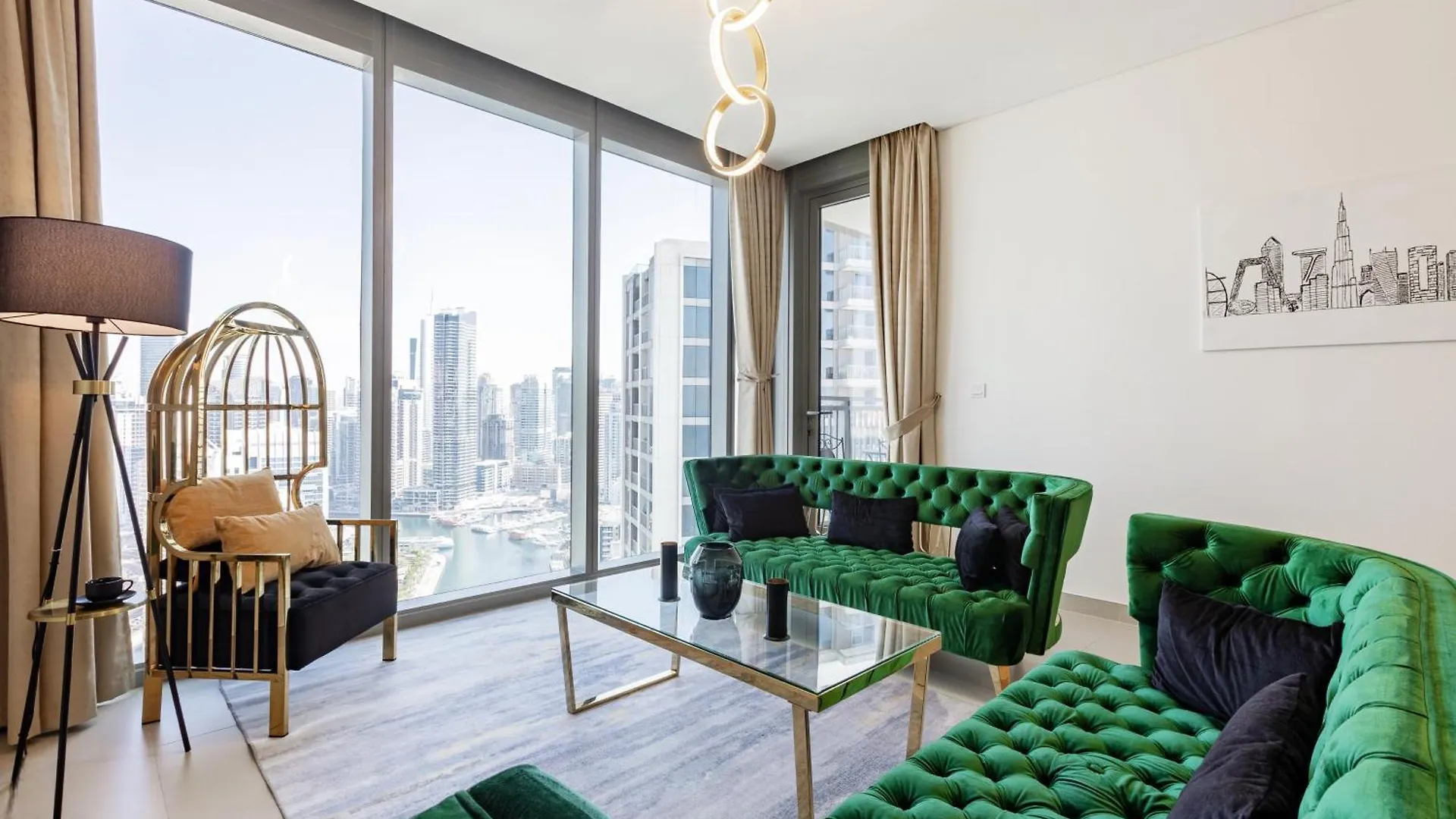 Elegantescapes - Large 2Br W Marina And Sea View Apartment Dubai